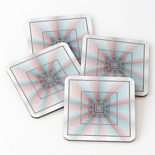 Item preview, Geometric Layout In Blue and Red, Geometric Abstraction, Abstract Art designed and sold by DDJust4U.