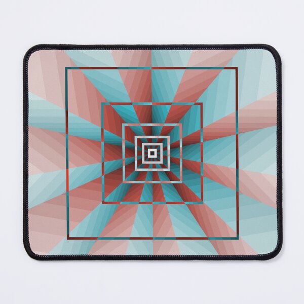 Item preview, Geometric Layout In Blue and Red, Geometric Abstraction, Abstract Art designed and sold by DDJust4U.