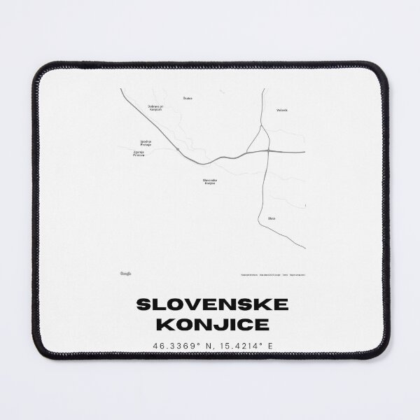Item preview, Slovenske Konjice Slovenia Map Print | Coordinates Minimalist Wall Art designed and sold by RM-Journey.