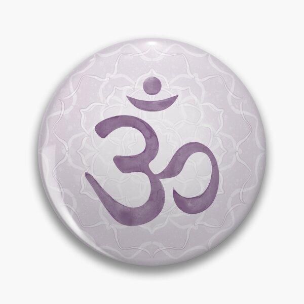 Item preview, OM Mandala Light Watercolor Bija - Plum designed and sold by Irene Estelle.