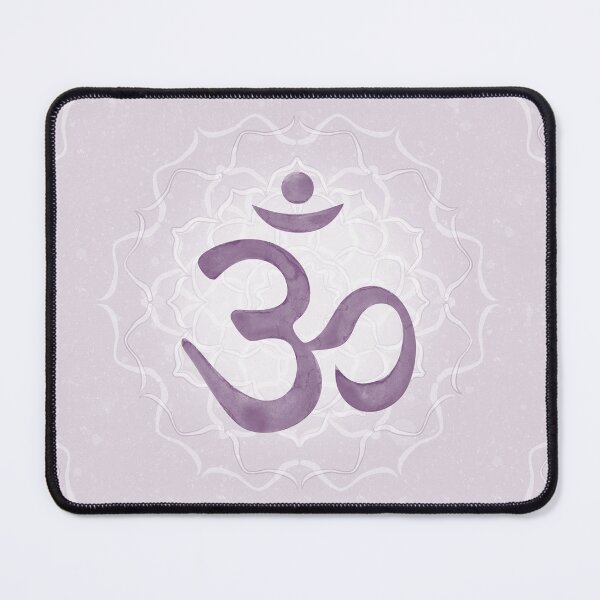 Item preview, OM Mandala Light Watercolor Bija - Plum designed and sold by Irene Estelle.