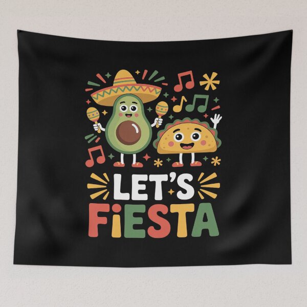 Item preview, Let's Fiesta Avocado and Tacos Cinco De Mayo Mexican Party designed and sold by KristieRamsey.