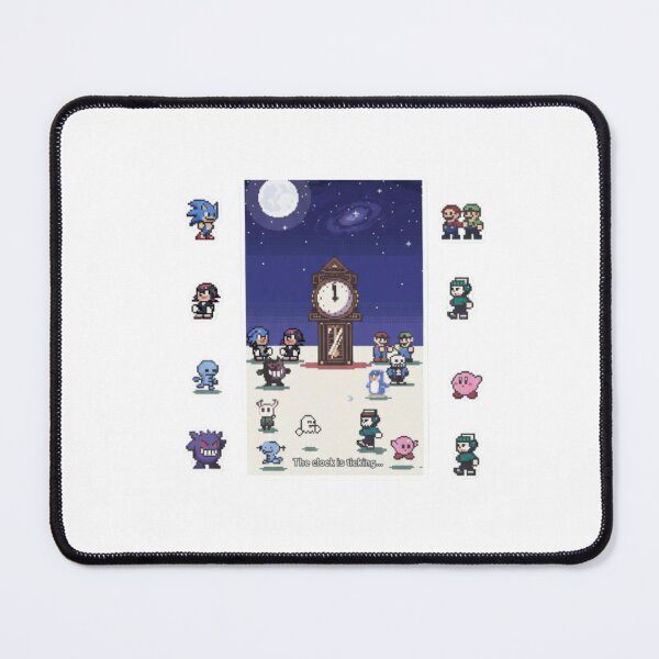 Item preview, Retro Pixel Ticking Clock – Ultimate Gaming & Anime Crossover Art designed and sold by Gurjeetpixelart.