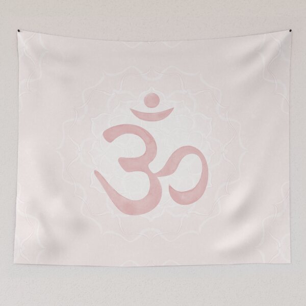 Item preview, OM Mandala Light Watercolor Bija - Rose designed and sold by Irene Estelle.