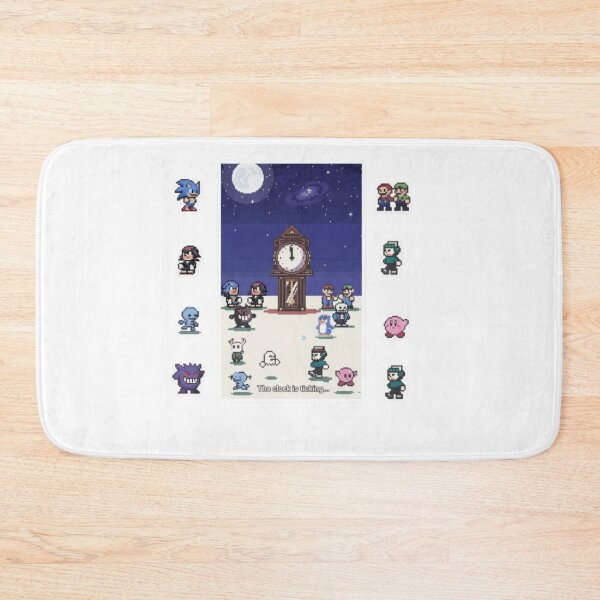 Item preview, Retro Pixel Ticking Clock – Ultimate Gaming & Anime Crossover Art designed and sold by Gurjeetpixelart.