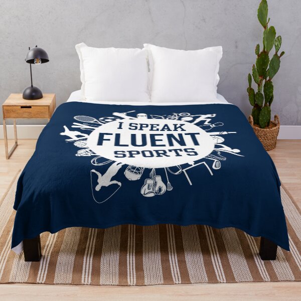 Item preview, Speak Fluent Sports - White/Navy designed and sold by Flit & Co..