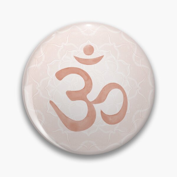 Item preview, OM Mandala Light Watercolor Bija - Coral designed and sold by Irene Estelle.