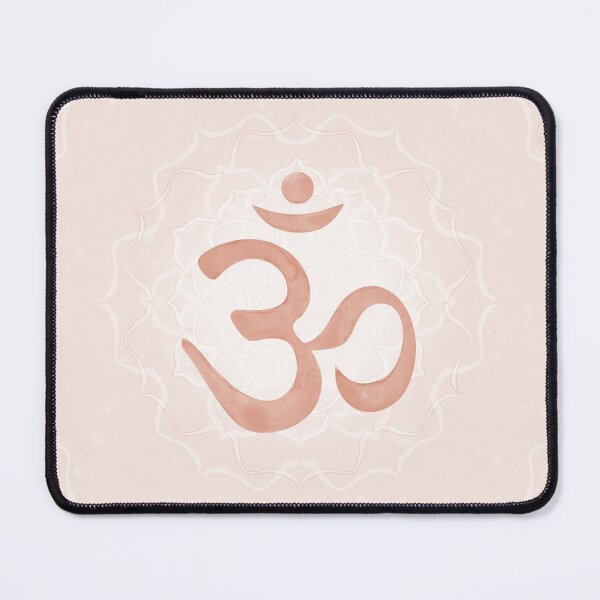 Item preview, OM Mandala Light Watercolor Bija - Coral designed and sold by Irene Estelle.