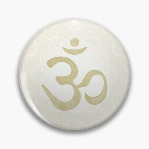 Item preview, OM Mandala Light Watercolor Bija - Gold designed and sold by Irene Estelle.