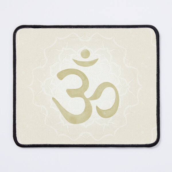 Item preview, OM Mandala Light Watercolor Bija - Gold designed and sold by Irene Estelle.