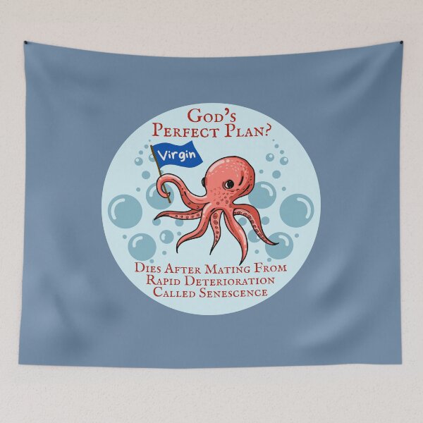 Item preview, God's Perfect Plan? - Octopus - Atheist Animals designed and sold by EvergreenRevolt.