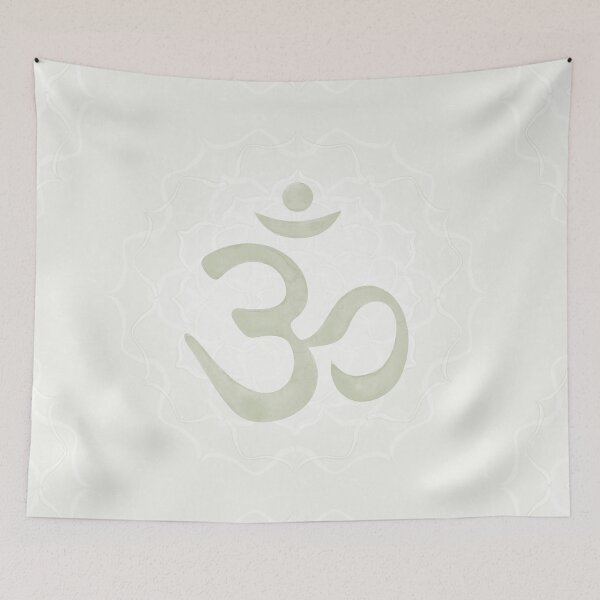 Item preview, OM Mandala Light Watercolor Bija - Tea designed and sold by Irene Estelle.