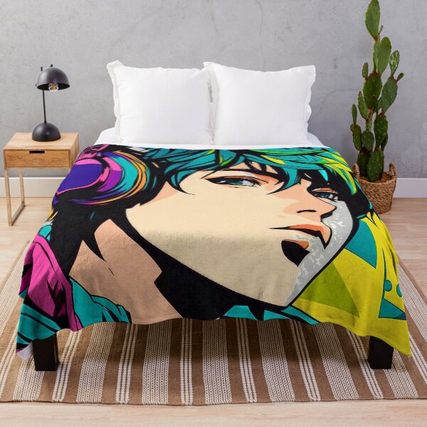 Item preview, Cartoon Teen Boy With Headphones Colorful Pop Art designed and sold by DEC02.