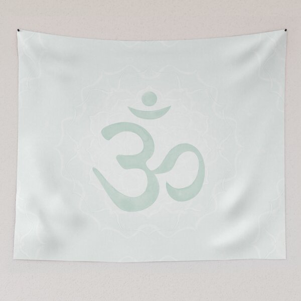 Item preview, OM Mandala Light Watercolor Bija - Mint designed and sold by Irene Estelle.