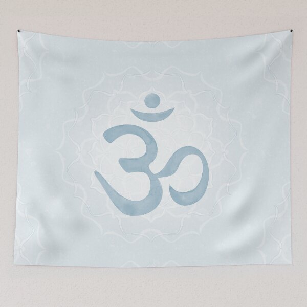 Item preview, OM Mandala Light Watercolor Bija - Sky designed and sold by Irene Estelle.