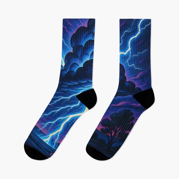 Item preview, Artistic view of a thunderstorms with lighting.  designed and sold by Nomad-Maynard.