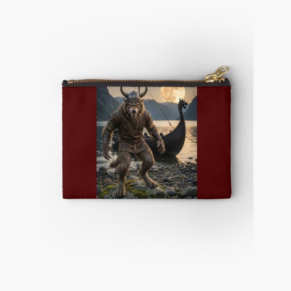 Item preview, Werewolf Viking Under a Full Harvest Moon designed and sold by Tridentulus.