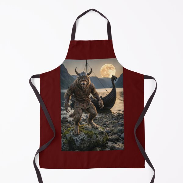 Item preview, Werewolf Viking Under a Full Harvest Moon designed and sold by Tridentulus.