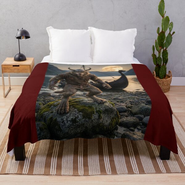 Item preview, Werewolf Viking Under a Full Harvest Moon designed and sold by Tridentulus.