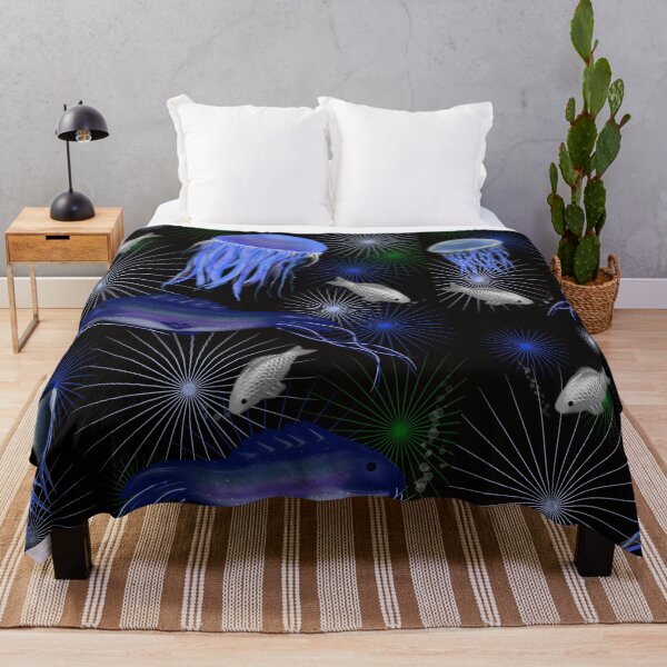 Item preview, Jellyfish and Fish design designed and sold by Nightflyer Art.