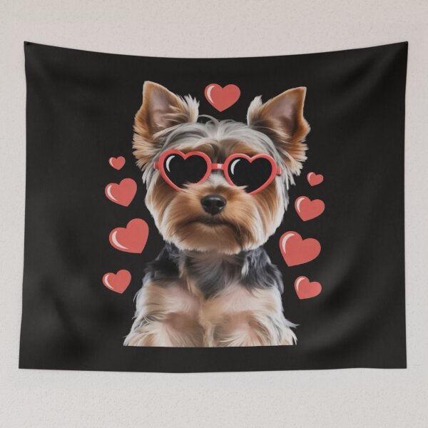 Item preview, Yorkshire Terrier valentines day Yorkie Lover designed and sold by MaryTaylor3.