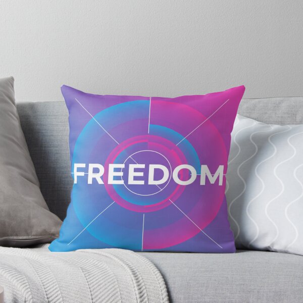 Item preview, FREEDOM Modern Neon Gradient Geometric Typography Design designed and sold by goodcrystals.