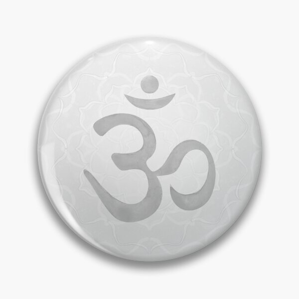 Item preview, OM Mandala Light Watercolor Bija - Fog designed and sold by Irene Estelle.