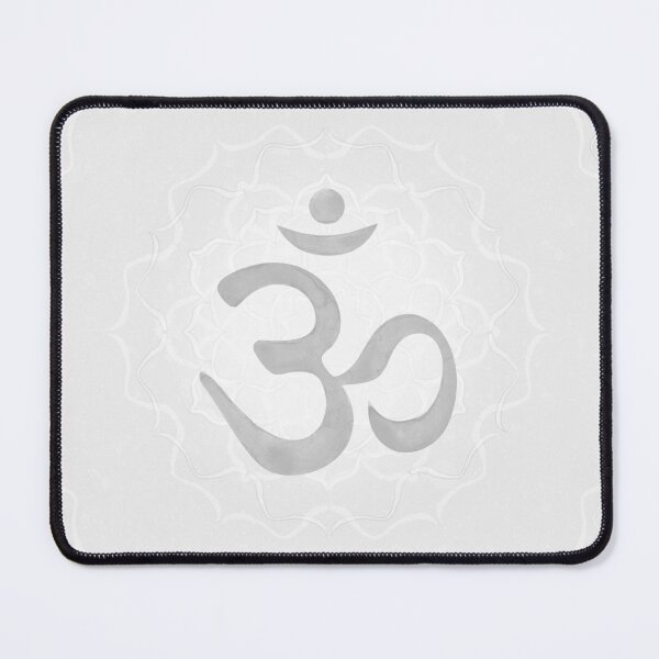 Item preview, OM Mandala Light Watercolor Bija - Fog designed and sold by Irene Estelle.