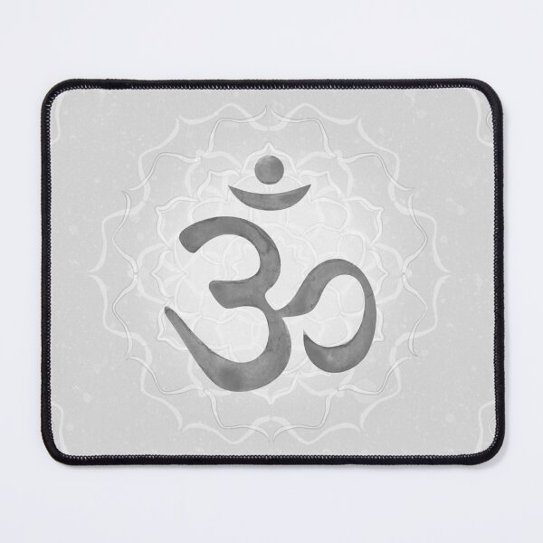 Item preview, OM Mandala Light Watercolor Bija - Slate designed and sold by Irene Estelle.