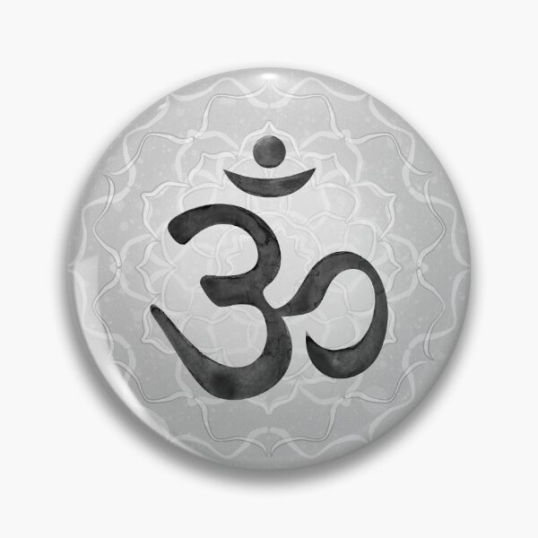Item preview, OM Mandala Light Watercolor Bija - Coal designed and sold by Irene Estelle.