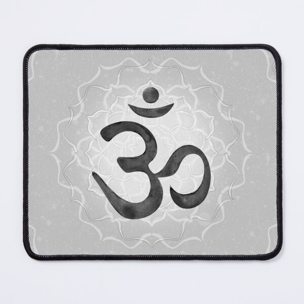 Item preview, OM Mandala Light Watercolor Bija - Coal designed and sold by Irene Estelle.