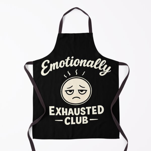 Item preview, Emotionally Exhausted Club – Funny Mental Health Humor T-Shirt for Introverts & Millennials designed and sold by OreoStudio.