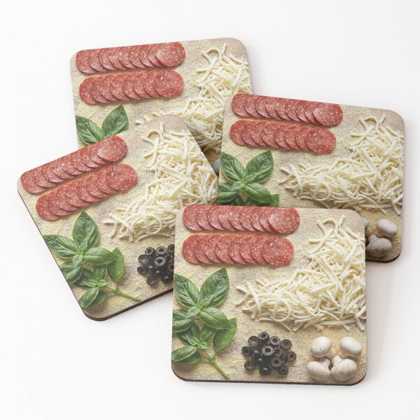Item preview, Rustic Homemade Pizza Ingredients Knolling designed and sold by SavinMercantile.