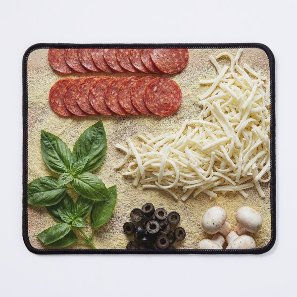 Item preview, Rustic Homemade Pizza Ingredients Knolling designed and sold by SavinMercantile.