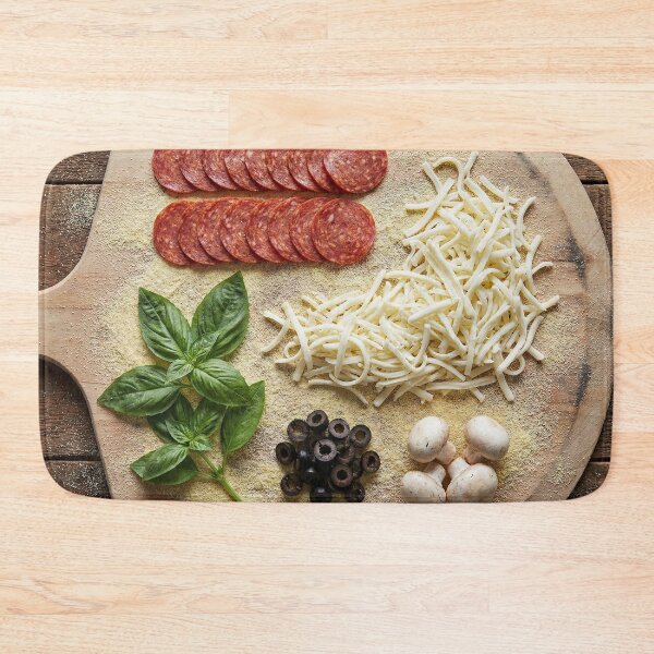 Item preview, Rustic Homemade Pizza Ingredients Knolling designed and sold by SavinMercantile.
