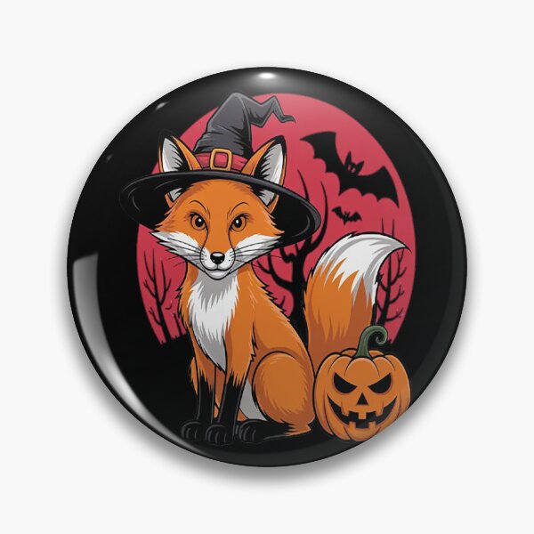 Item preview, Cute Fox Witch Halloween Pumpkin Moon designed and sold by StuffNestie.