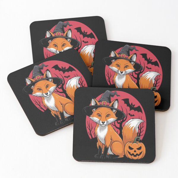 Item preview, Cute Fox Witch Halloween Pumpkin Moon designed and sold by StuffNestie.