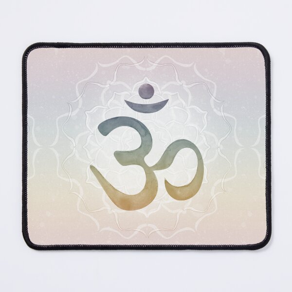 Item preview, OM Mandala Light Watercolor Bija - Rainbow Sunset designed and sold by Irene Estelle.