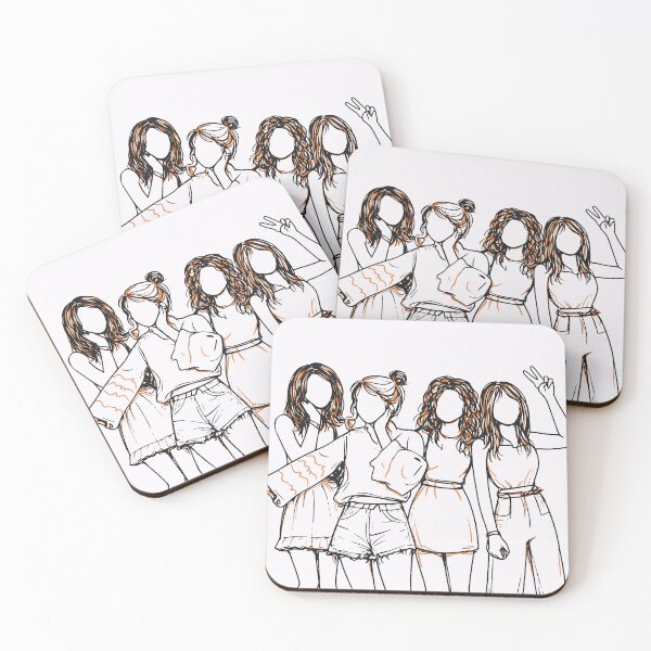 Item preview, four friends designed and sold by Pixura.