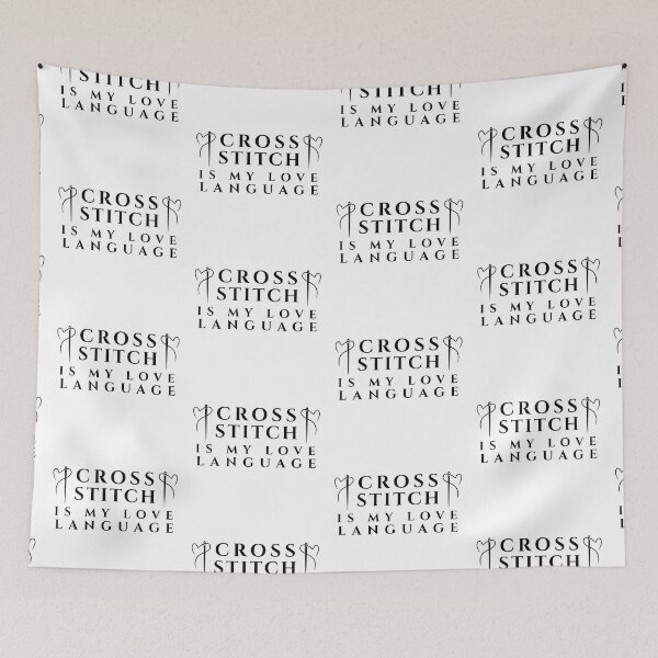 Item preview,  Cross Stitch Is My Love Language - X-Stitch Lover - Gift For Cross Stitcher designed and sold by Wiss2Arts.