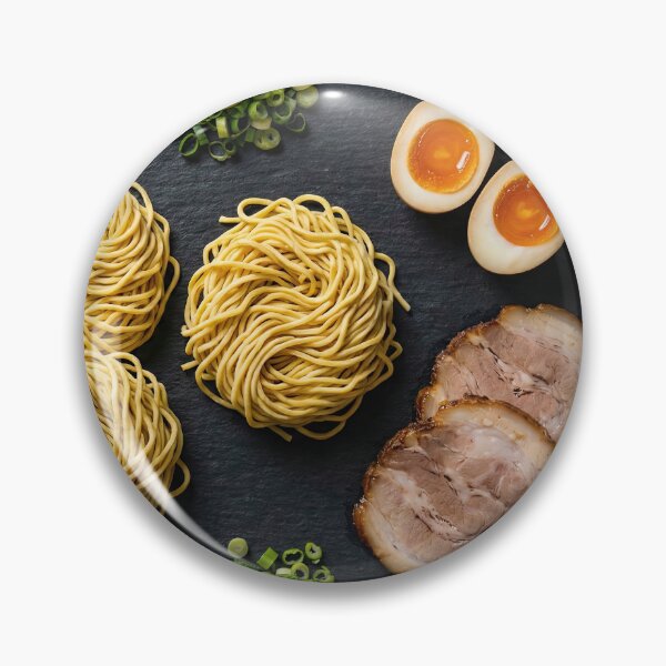 Item preview, Deconstructed Japanese Ramen Ingredients Knolling designed and sold by SavinMercantile.