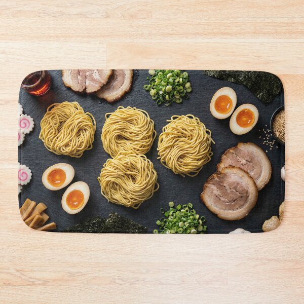 Item preview, Deconstructed Japanese Ramen Ingredients Knolling designed and sold by SavinMercantile.