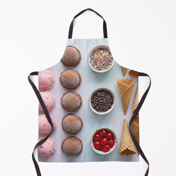 Item preview, Pastel Ice Cream Scoops and Cones Knolling designed and sold by SavinMercantile.