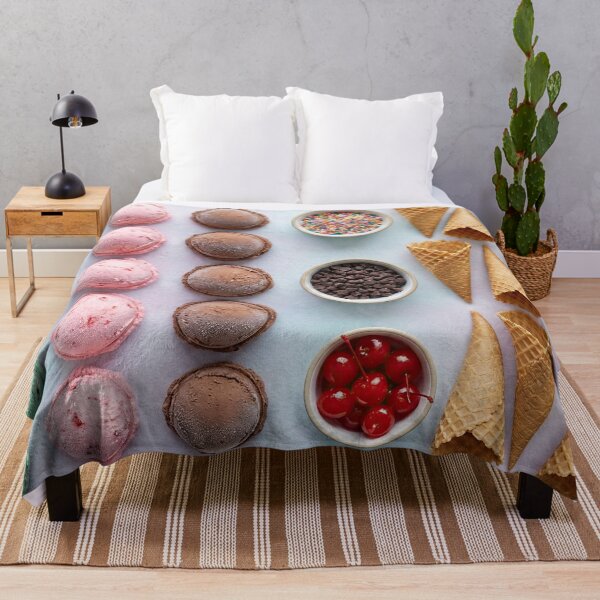 Item preview, Pastel Ice Cream Scoops and Cones Knolling designed and sold by SavinMercantile.