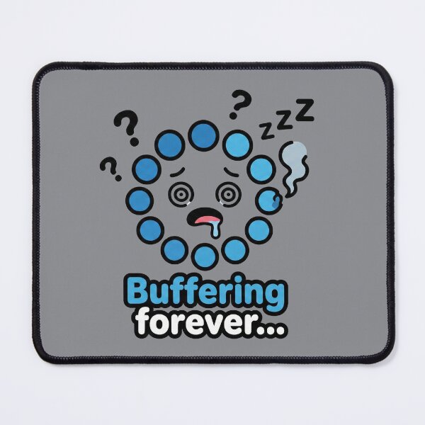 Item preview, Buffering Forever... - Dizzy Loading Spinner Sticker designed and sold by Sassy Cult.