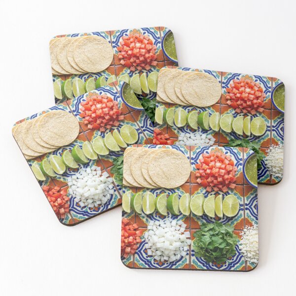 Item preview, Vibrant Mexican Taco Bar Ingredients Knolling designed and sold by SavinMercantile.