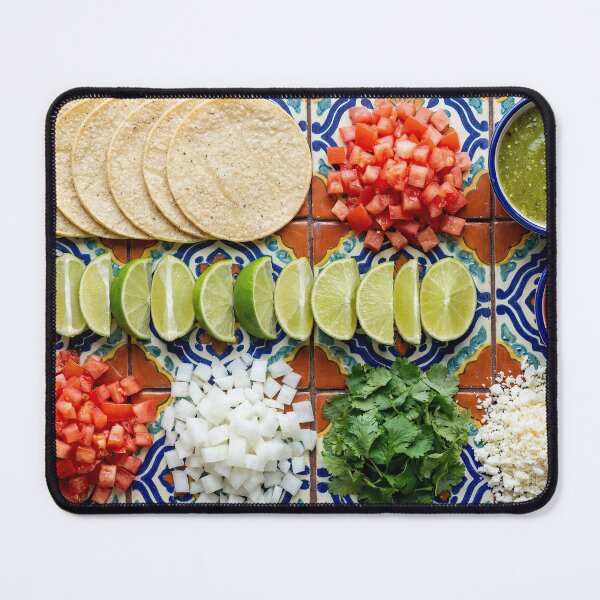 Item preview, Vibrant Mexican Taco Bar Ingredients Knolling designed and sold by SavinMercantile.