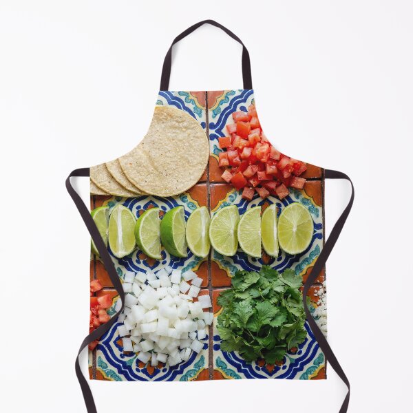 Item preview, Vibrant Mexican Taco Bar Ingredients Knolling designed and sold by SavinMercantile.