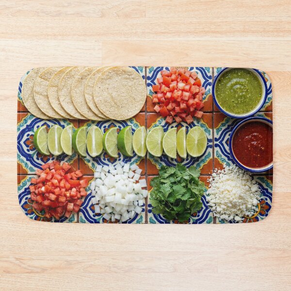 Item preview, Vibrant Mexican Taco Bar Ingredients Knolling designed and sold by SavinMercantile.