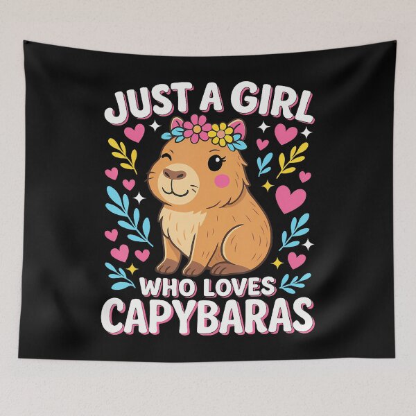 Item preview, Cute Rodent Animal Just A Girl Who Loves Capybaras designed and sold by desuyomoskov7.